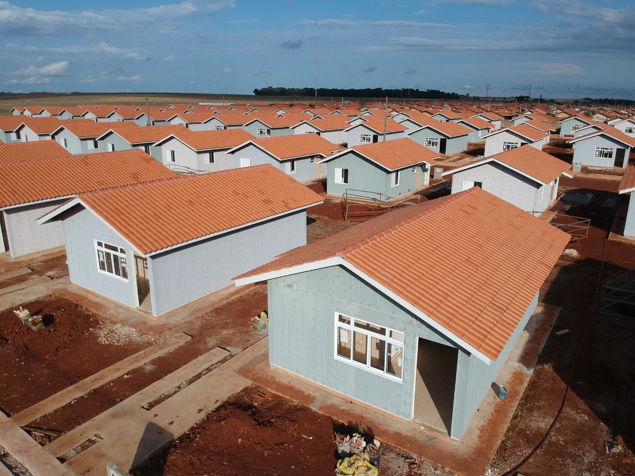 Resedencial em wood frame Tecverde casas térreas
