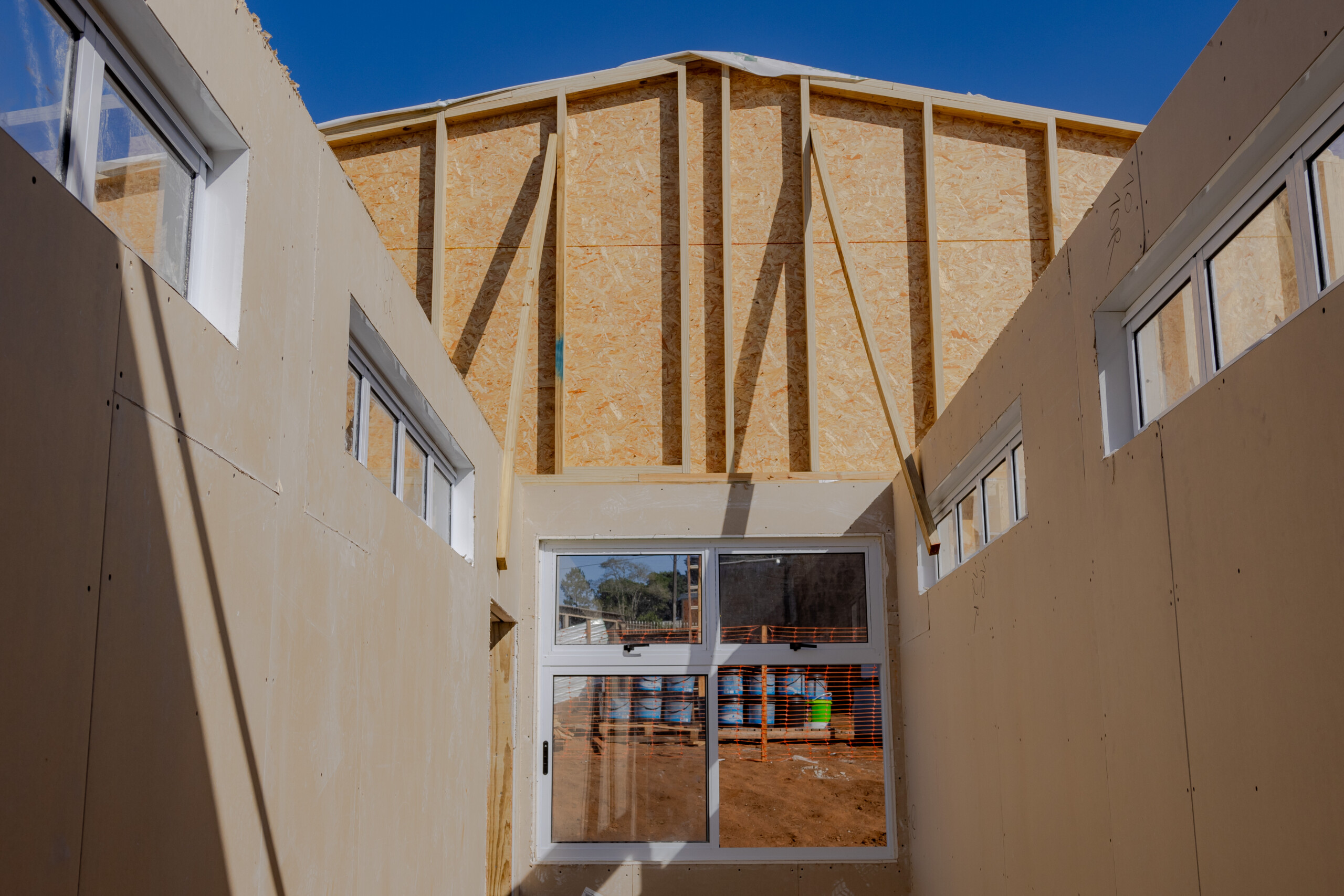 Obra Escola Modular em Light Wood Frame Tecverde