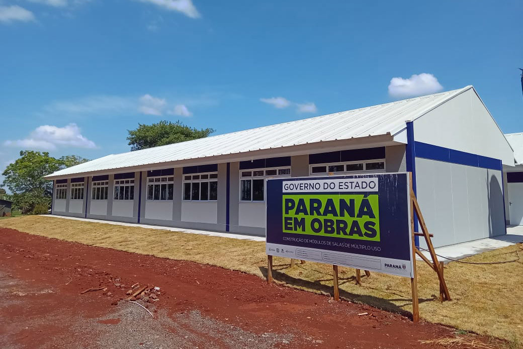 Sala de aula modular em wood frame Tecverde